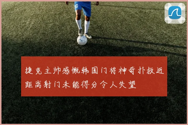 捷克主帅感慨韩国门将神奇扑救近距离射门未能得分令人失望
