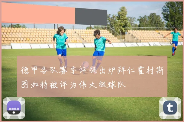 德甲各队赛季评级出炉拜仁霍村斯图加特被评为伟大级球队
